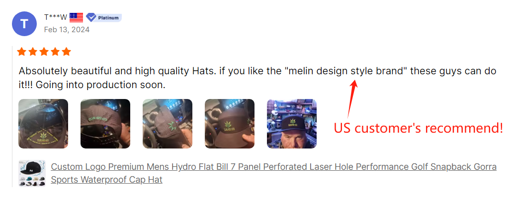Clients Said Our Caps Same Quality As Melin Style Hat, But Price Lower A Lot!