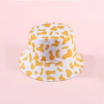 Reversible whole printing logo bucket hat.