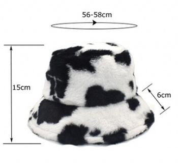 Bucket hat with custom logo for winter and autumn